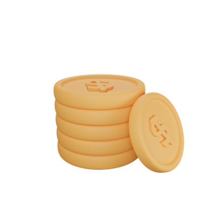 Moneda  3D Icon