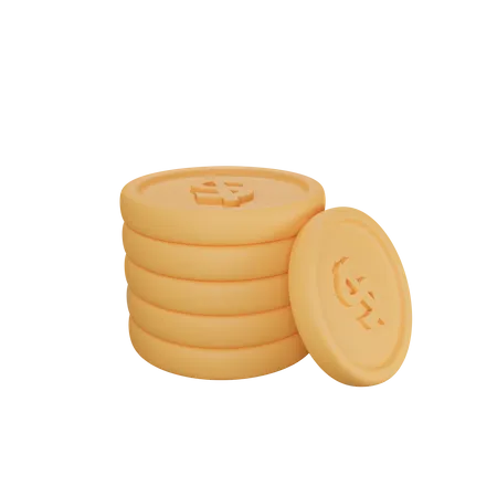 Moneda  3D Icon