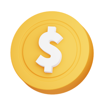 Moneda  3D Icon