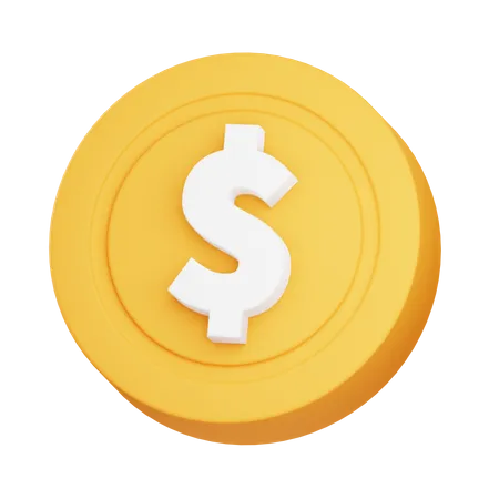 Moneda  3D Icon