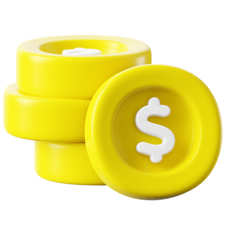 Moneda  3D Icon