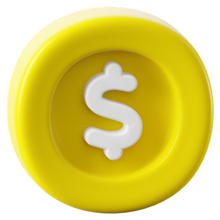 Moneda  3D Icon