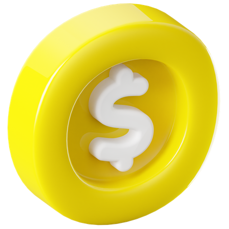 Moneda  3D Icon