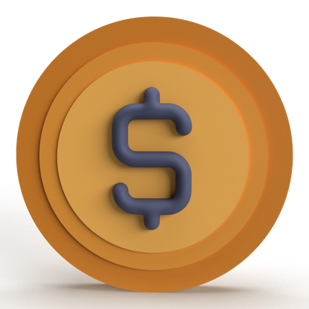 Moneda  3D Icon