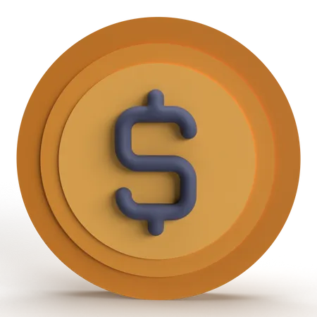 Moneda  3D Icon