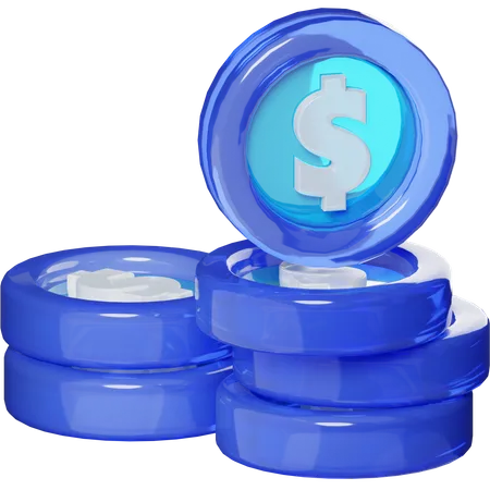 Moneda  3D Icon