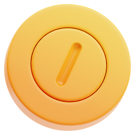 Moneda abstracta  3D Icon