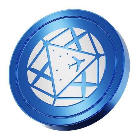 Moneda aeronáutica  3D Icon