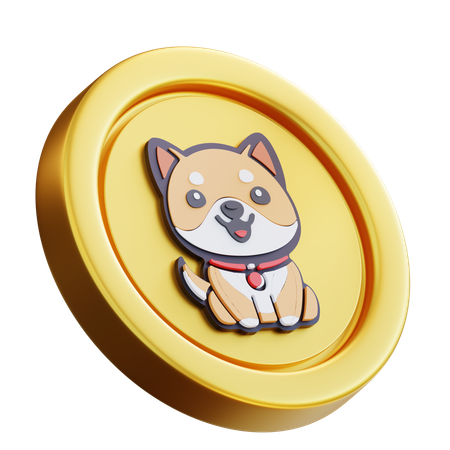 Moneda babydoge  3D Icon