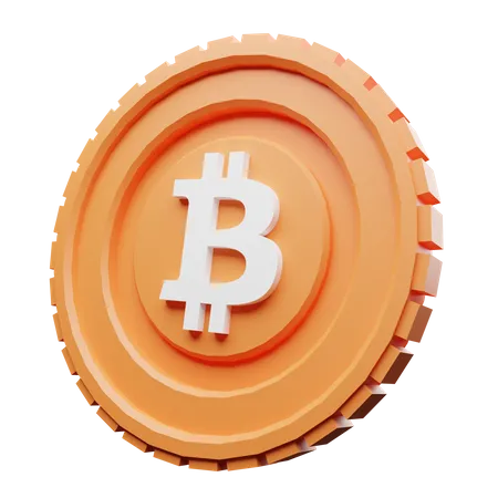 La Moneda Bitcoin Clasica 3D Illustration