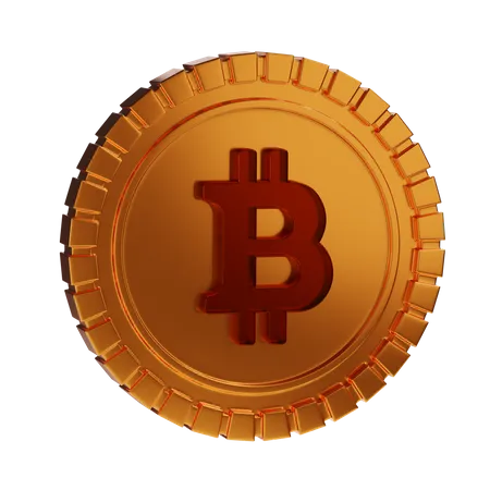 Moneda bitcoin  3D Illustration