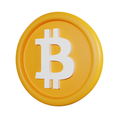 Moneda bitcoin  3D Icon