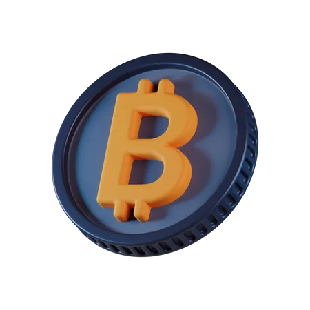 Moneda bitcoin  3D Icon