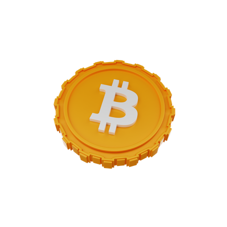 Moneda btc  3D Icon