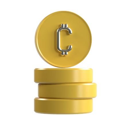 Moneda c  3D Icon