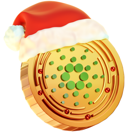 Moneda cardano de navidad  3D Icon