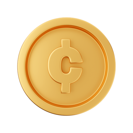 Moneda de centavo  3D Illustration