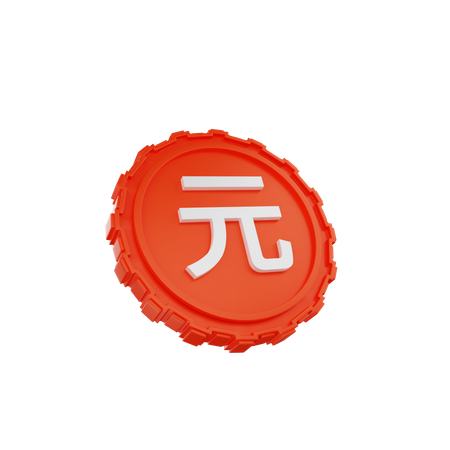 Moneda yuan  3D Icon