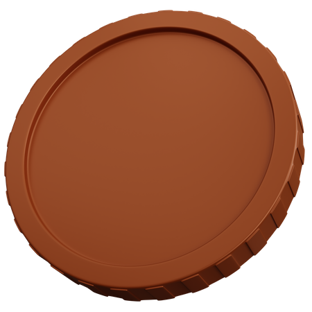 Moneda de bronce  3D Icon