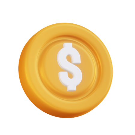 Moneda de dólar  3D Icon