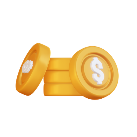 Moneda de dólar  3D Icon