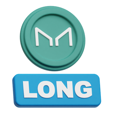Moneda de fabricante larga  3D Icon