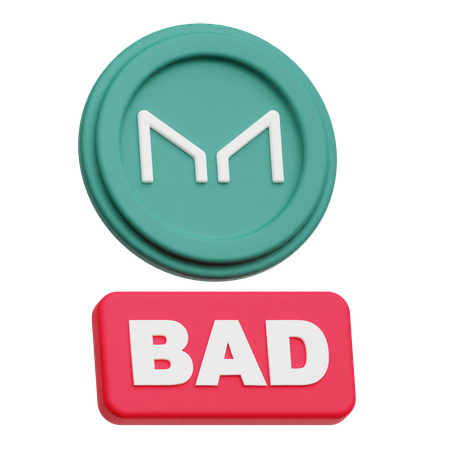 Moneda de fabricante mala  3D Icon