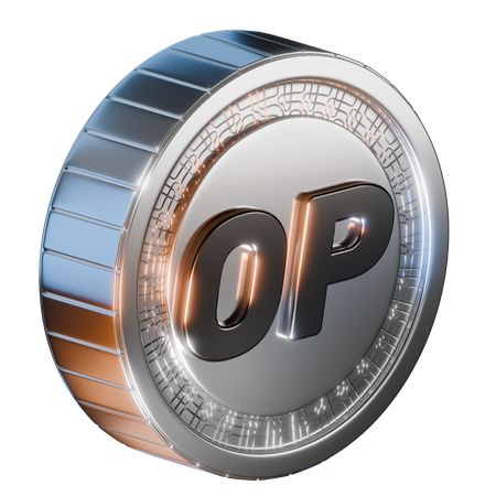 Moneda de optimismo  3D Icon