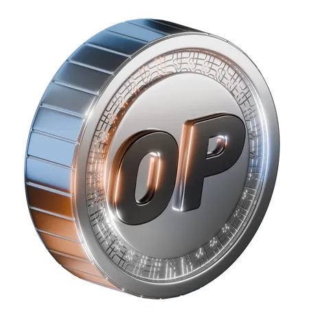 Moneda de optimismo  3D Icon