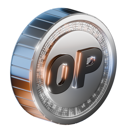 Moneda de optimismo  3D Icon