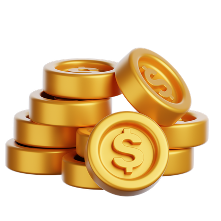 Moneda de oro  3D Icon