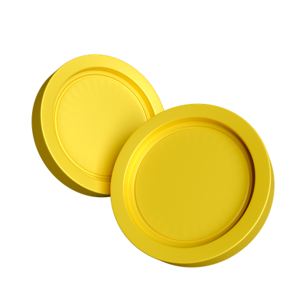 Moneda de oro  3D Icon