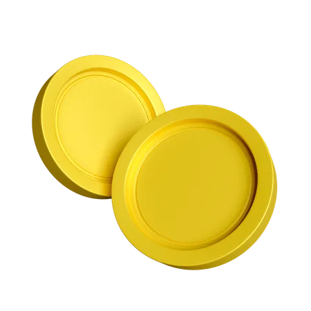 Moneda de oro  3D Icon