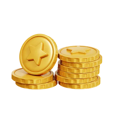 Moneda de oro  3D Icon