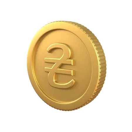 Moneda de oro hryvnia  3D Icon