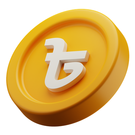 Moneda de oro taka de Bangladesh  3D Icon