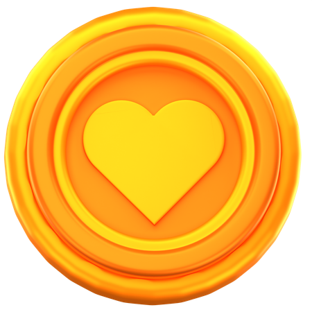 Moneda de salud  3D Icon