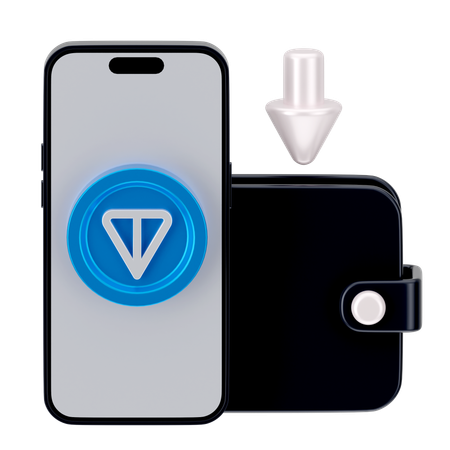Moneda de tonelada en línea  3D Icon