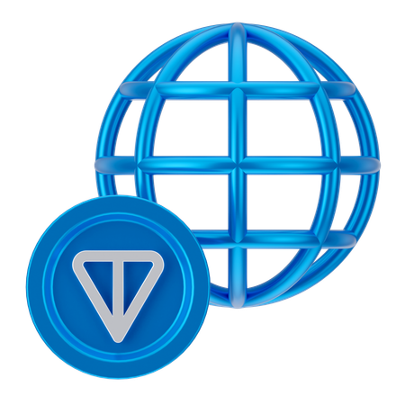 Moneda de tonelada global  3D Icon