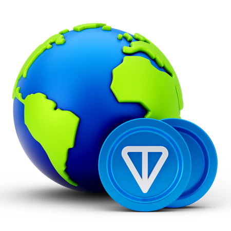 Moneda de tonelada global  3D Icon