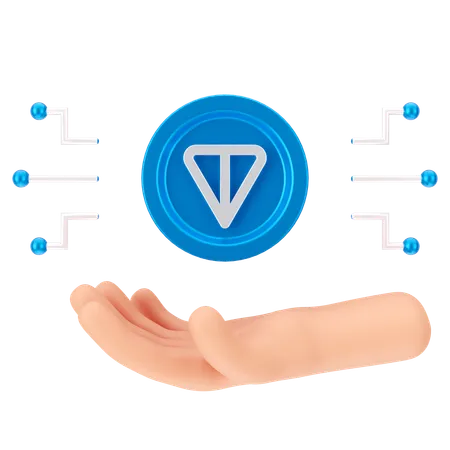 Sosteniendo una moneda de una tonelada  3D Icon