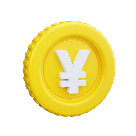 Moneda de yenes  3D Icon