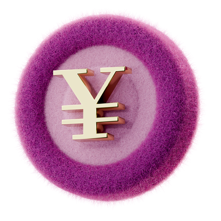 Moneda de yenes  3D Icon