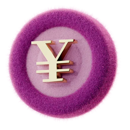 Moneda de yenes  3D Icon