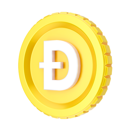 Dogecoin  3D Icon