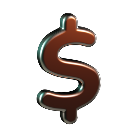 Moneda dólar  3D Icon