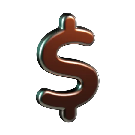 Moneda dólar  3D Icon