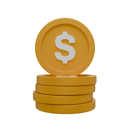 Moneda de dólar  3D Icon