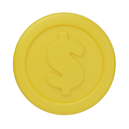 Moneda de dólar  3D Icon