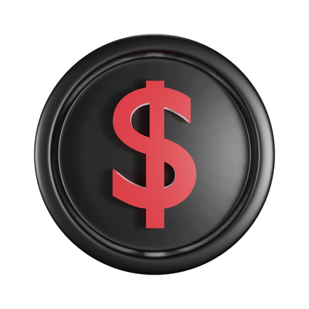Moneda de dólar  3D Icon